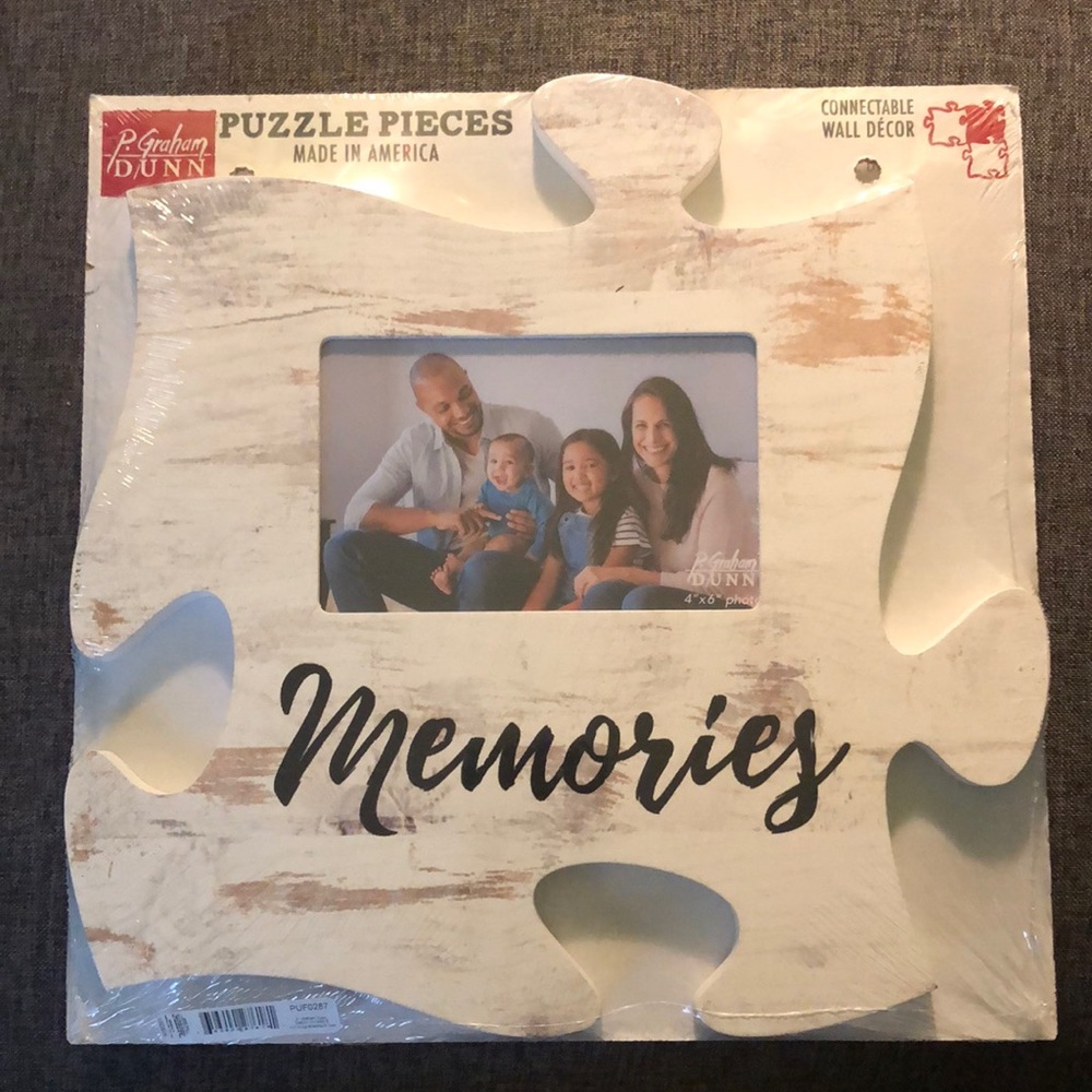 New Set of 3 Puzzle Piece Picture Frames